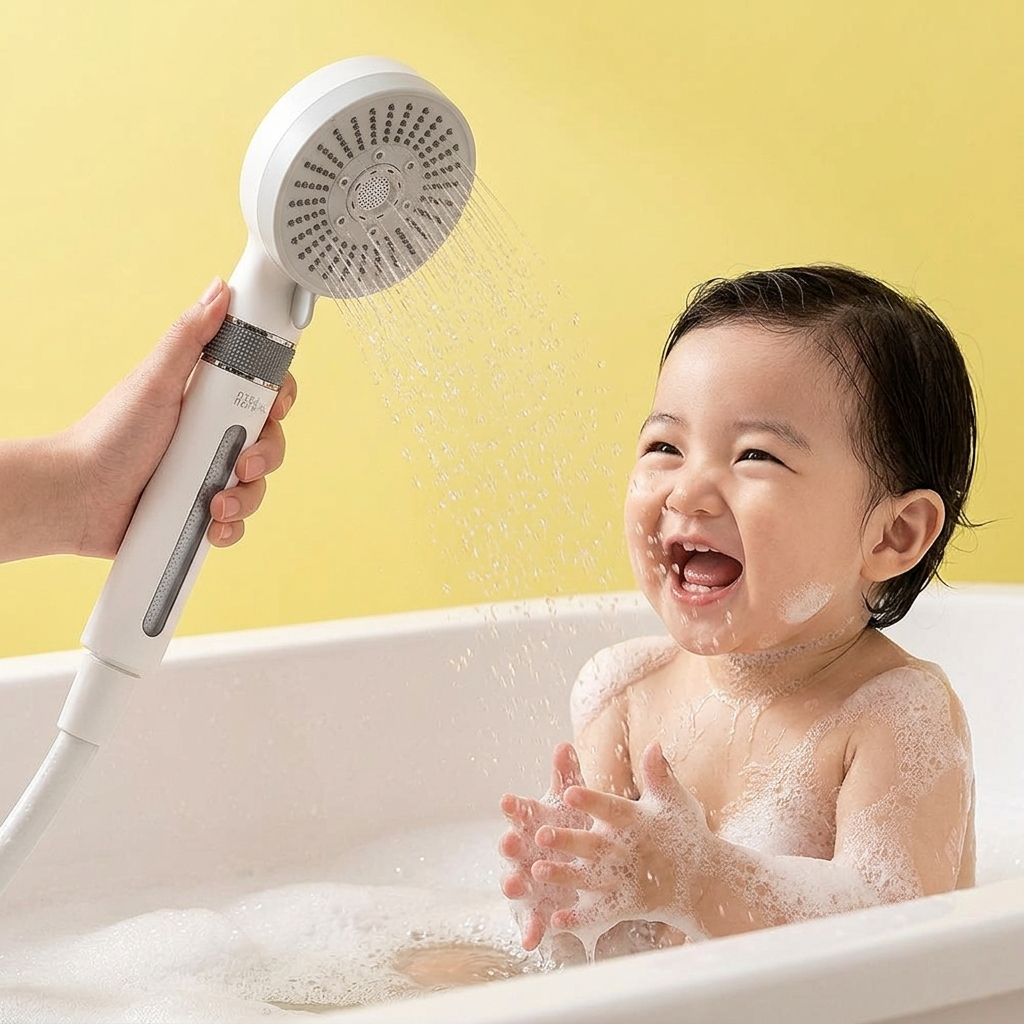 아토퓨어 필터 샤워기 수압상승 저자극 아기 마이크로버블 1년치 필터+실리콘호스(고급형), 샤워기+필터4개+실리콘호스2m(화이트), 1세트 84,600원