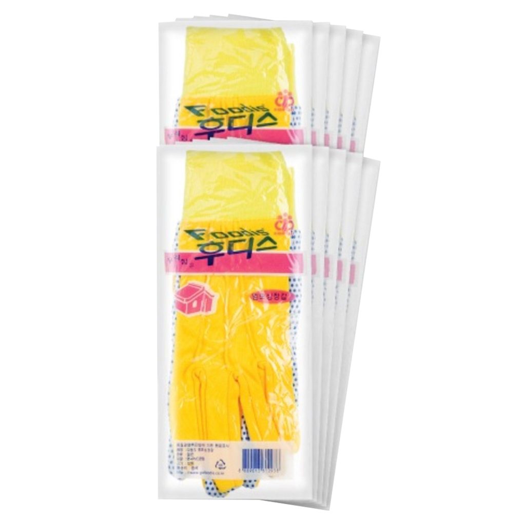 오런 후디스 엠보싱 장갑 사계용, 노랑, 10개 13,600원