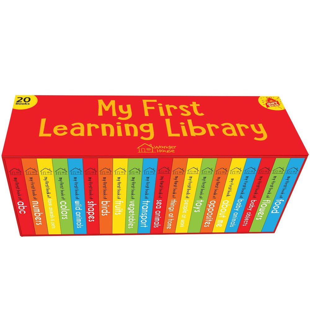 원더하우스북스 마이 퍼스트 러닝 라이브러리 유아 아기 영어책 단어 인지 사전 20권 세트 + 무료 음원 파일 48,000원