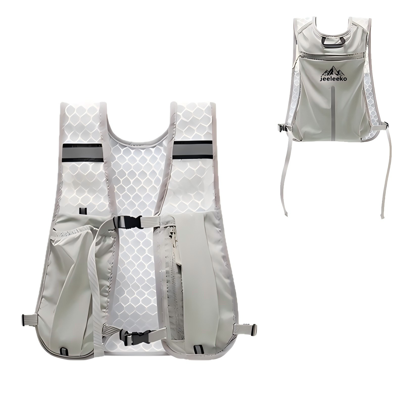 JEELEEKO 초경량 등산 가방 아웃도어 라이딩 백팩, 그레이 6,800원