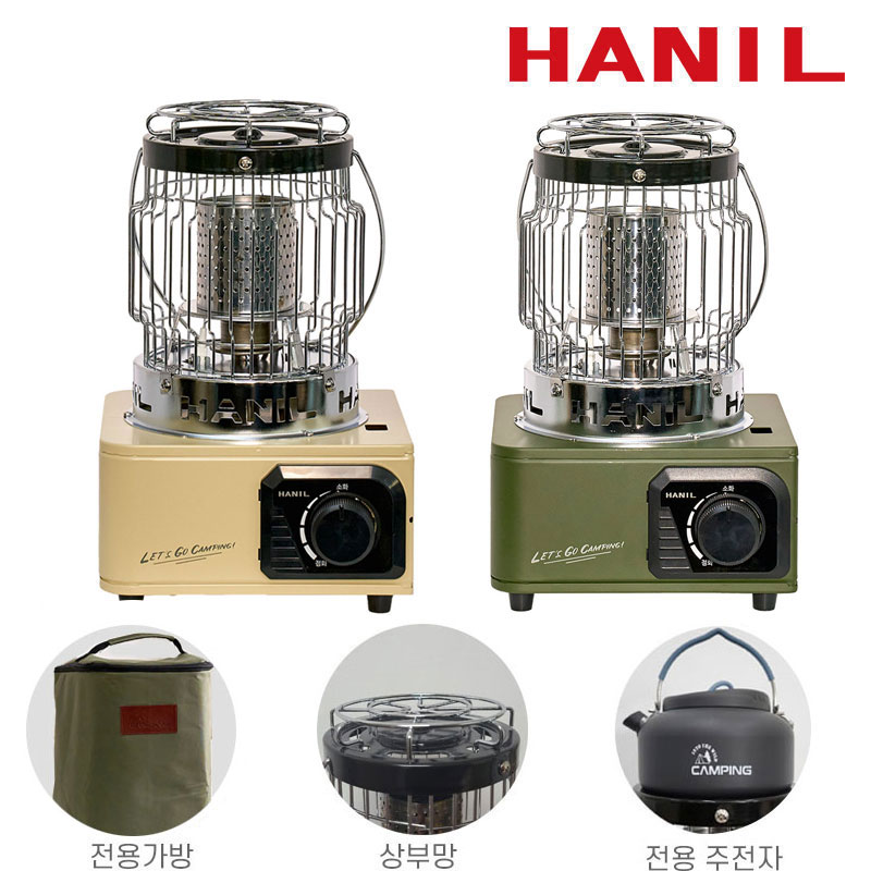 한일 캠핑 가스 난로 히터 낚시 야외용 전용가방 상부망포함 미니 가스난로 전용 주전자증정, GHM-1415B(베이지) 148,000원