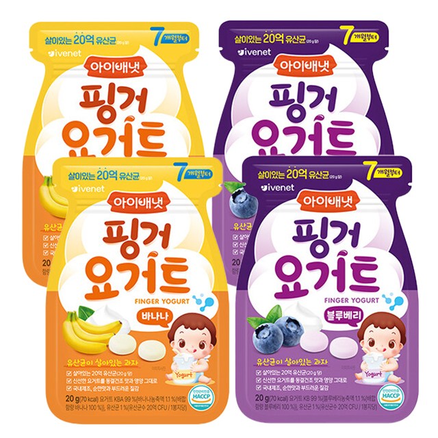 아이배냇 핑거 요거트, 40g, 2세트, 블루베리+바나나 17,900원