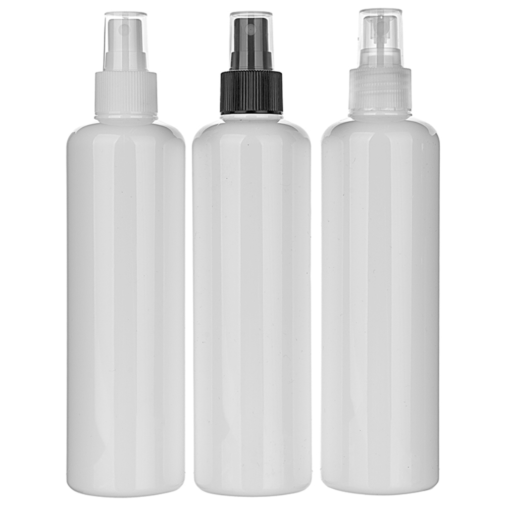 [묶음판매] 플라스틱 스프레이 용기 300ml 여행용 휴대용 화장품 스킨 토너 미스트 소분용 공병, 100개, 300ml 각백색용기 80,840원