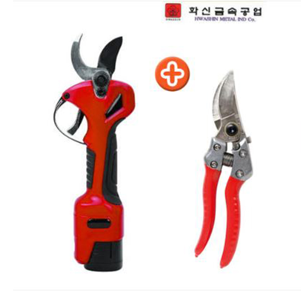화신금속 전동 전지가위 S-3000 충전식 전동가위  가지치기 전정가위 과수원예+S-880 155,000원