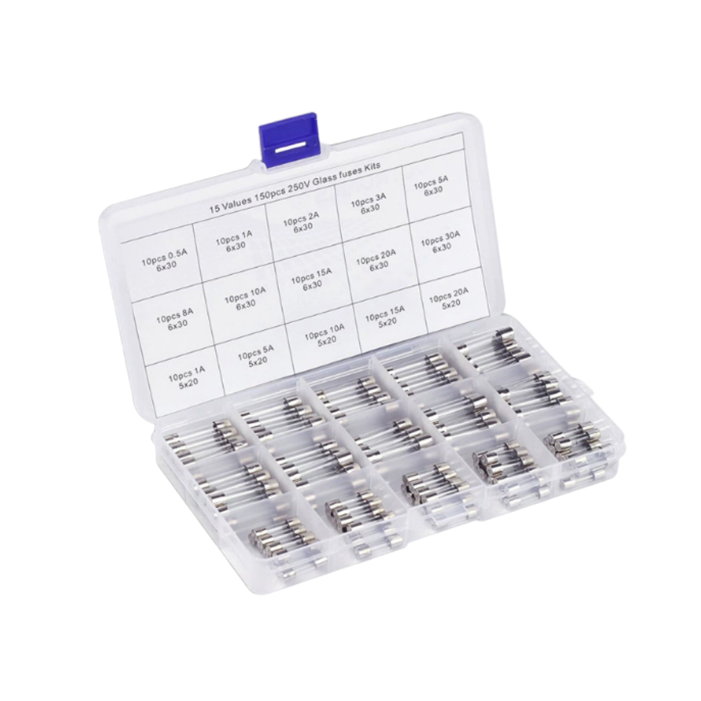 자동차 퓨즈 유리관 휴즈 세트 150pcs 10,500원