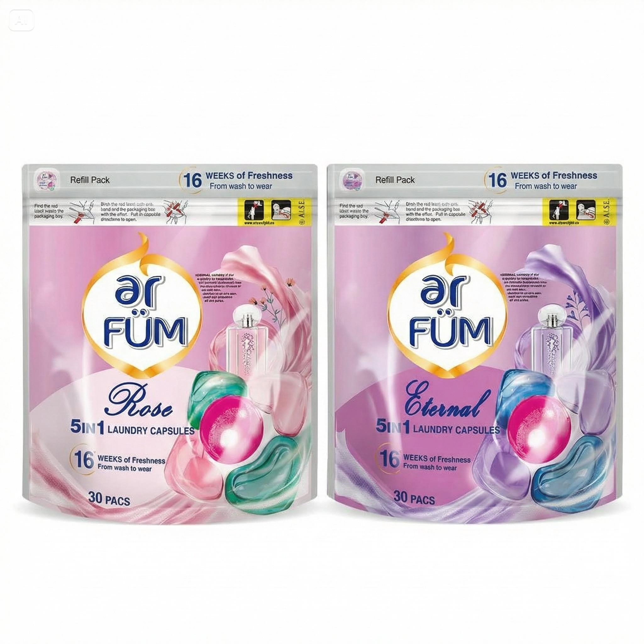 아로퓸 5in1 퍼퓸 캡슐세제 30개입X2종(로즈가든+퓨어블라썸), 2개, 30개입 26,900원
