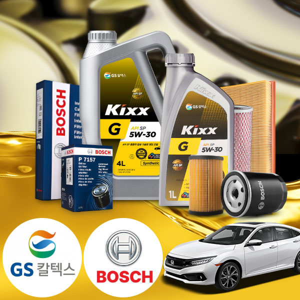 혼다 시빅 1.6 가솔린 킥스 G SP 5W30 엔진오일필터세트 4L iter 38,000원