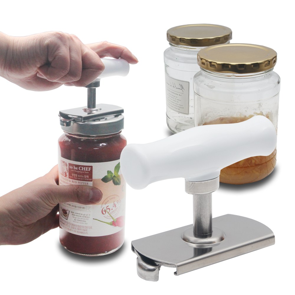 디포앤 핸들방식 만능 병따개 병뚜껑 오프너 병오프너 잼뚜껑 따게 이지오프너, 1개, 화이트 7,480원