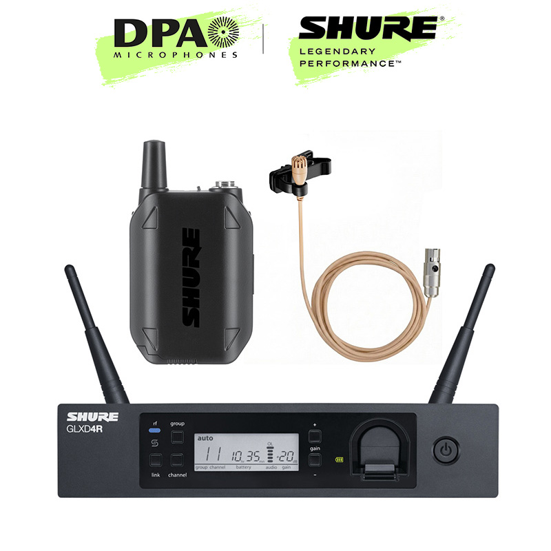 SHURE 슈어 무선마이크 GLXD14R++DPA 2061 슈어 타입 라벨리에마이크 세트, 베이지, GLXD14R++DPA 2061 1,601,000원
