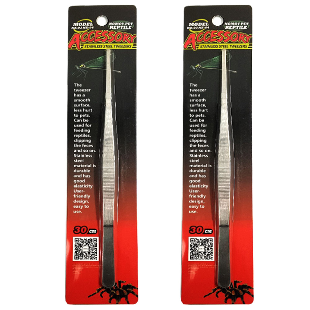 노모이펫 스테인레스 파충류 피딩 핀셋 직선형 30cm NZ-03, 2개, 혼합색상 6,180원