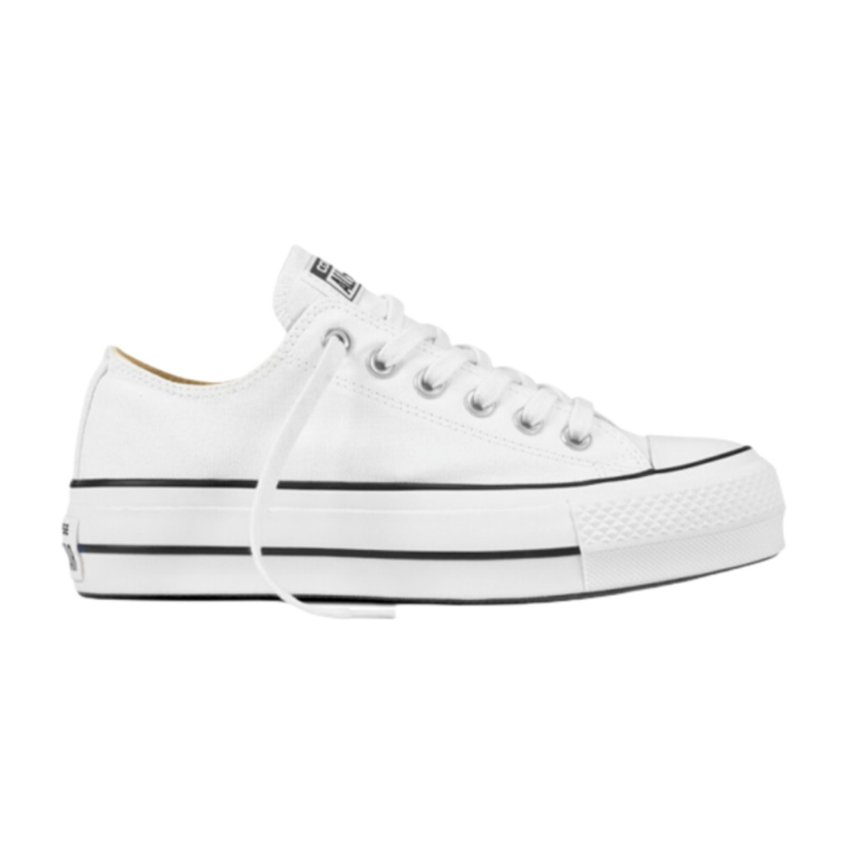 (국내매장판)컨버스 올스타 리프트 플랫폼 화이트+고무끈 79,000원