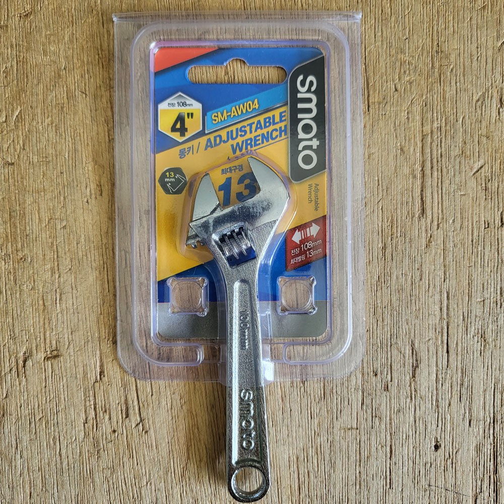 [무료배송] 몽키 스패너 스마토 일반몽키 4인치 로보스터 세신 버팔로 경량 포켓 렌치 초박 21,200원