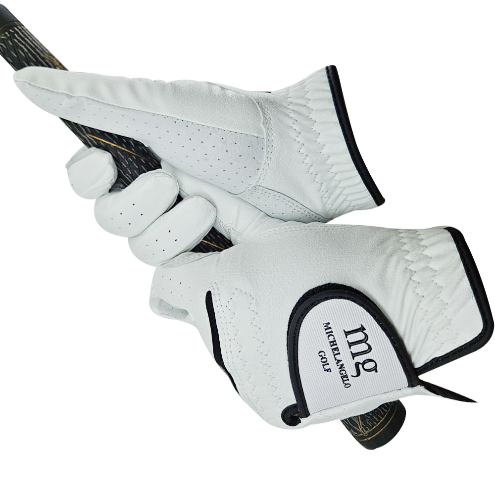 양손 골프장갑 미켈란젤로 남성용 양손 반양피 골프장갑 양손1켤레 골프/파크골프/테니스 외 각종 스포츠용 장갑 8,990원