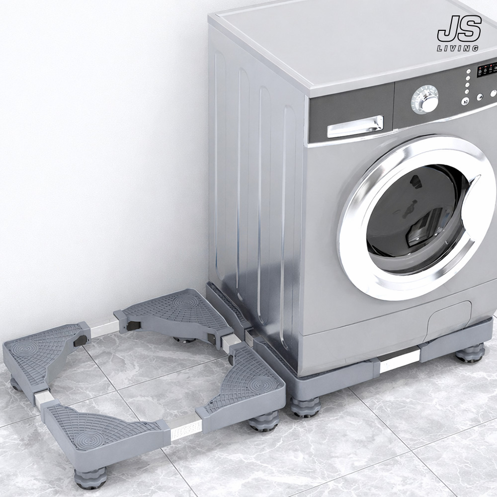 JS리빙 자유로운 사이즈 조절 가능한 세탁기 받침대 높이조절 드럼 통돌이 건조기 냉장고 에어컨 다용도 받침 미끄럼 방지 단차 고정 @JS리빙 / MD : Manneng50124AC 13,800원