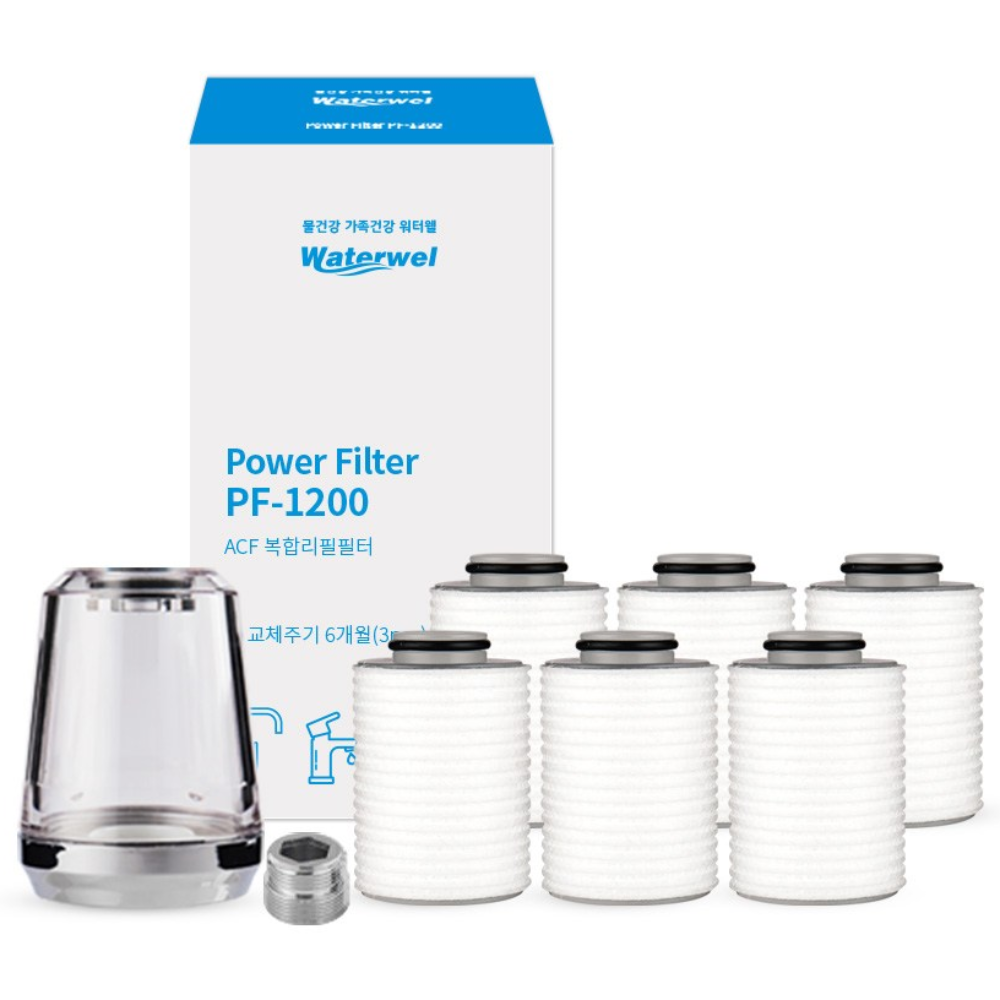 워터웰 주방 거위목용 싱크대수전 필터 1년세트, 1개 44,500원