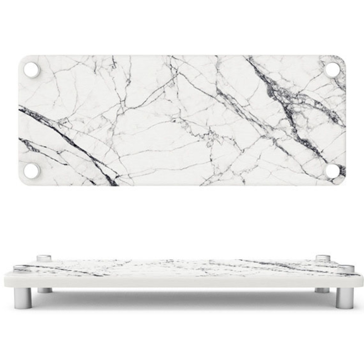 휘잇 대리석패턴 호텔식 규조토 건조 트레이 욕실 받침대, 화이트 M, 1개 13,200원