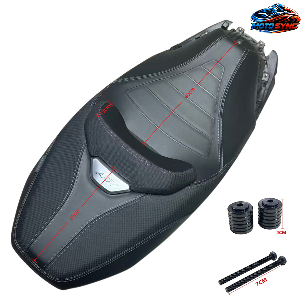 모토싱크 혼다 ADV350 컴포트 다운 시트 안장 등받이 쿠션 튜닝 업킷 장착 21년 이상, 1세트, 화이트라인 다운 크롬 179,800원
