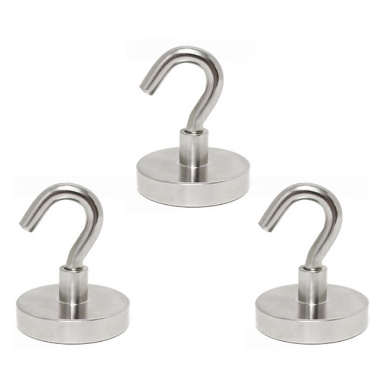 초강력 네오디움 후크 고리자석 42mm TJ10T, 실버, 3개 16,500원