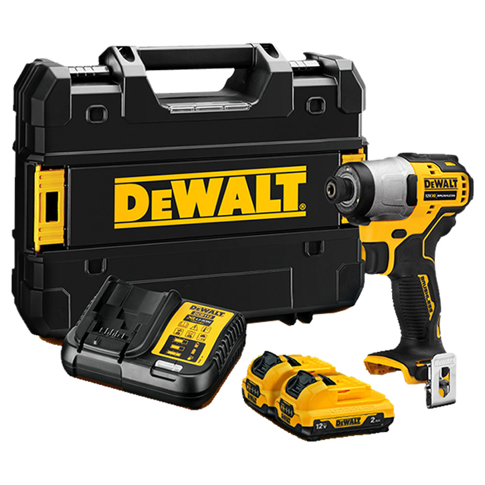 DEWALT 디월트정품 12V MAX 브러쉬리스 충전 컴팩트 임팩 드라이버 DCF801D2 배터리 2Ah 2개 세트 249,400원