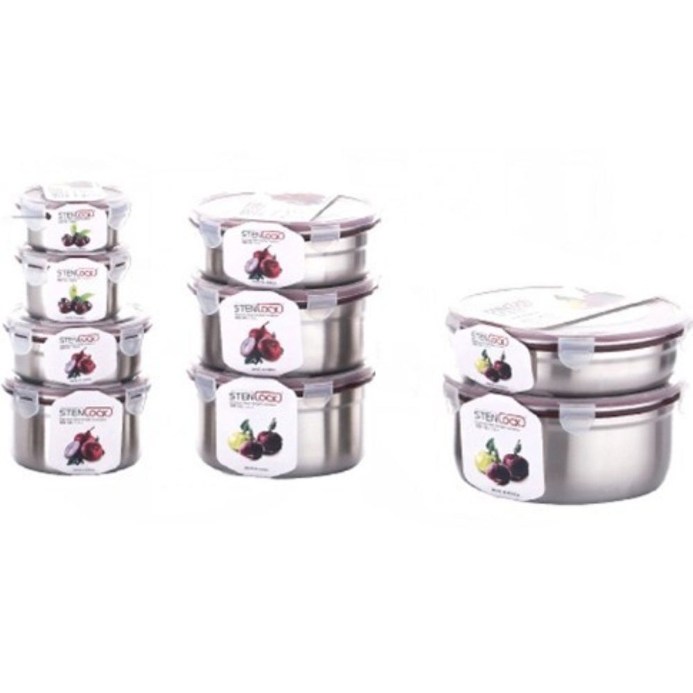 국내생산 스텐락 원형반찬통, 원형3호, 1개 13,000원
