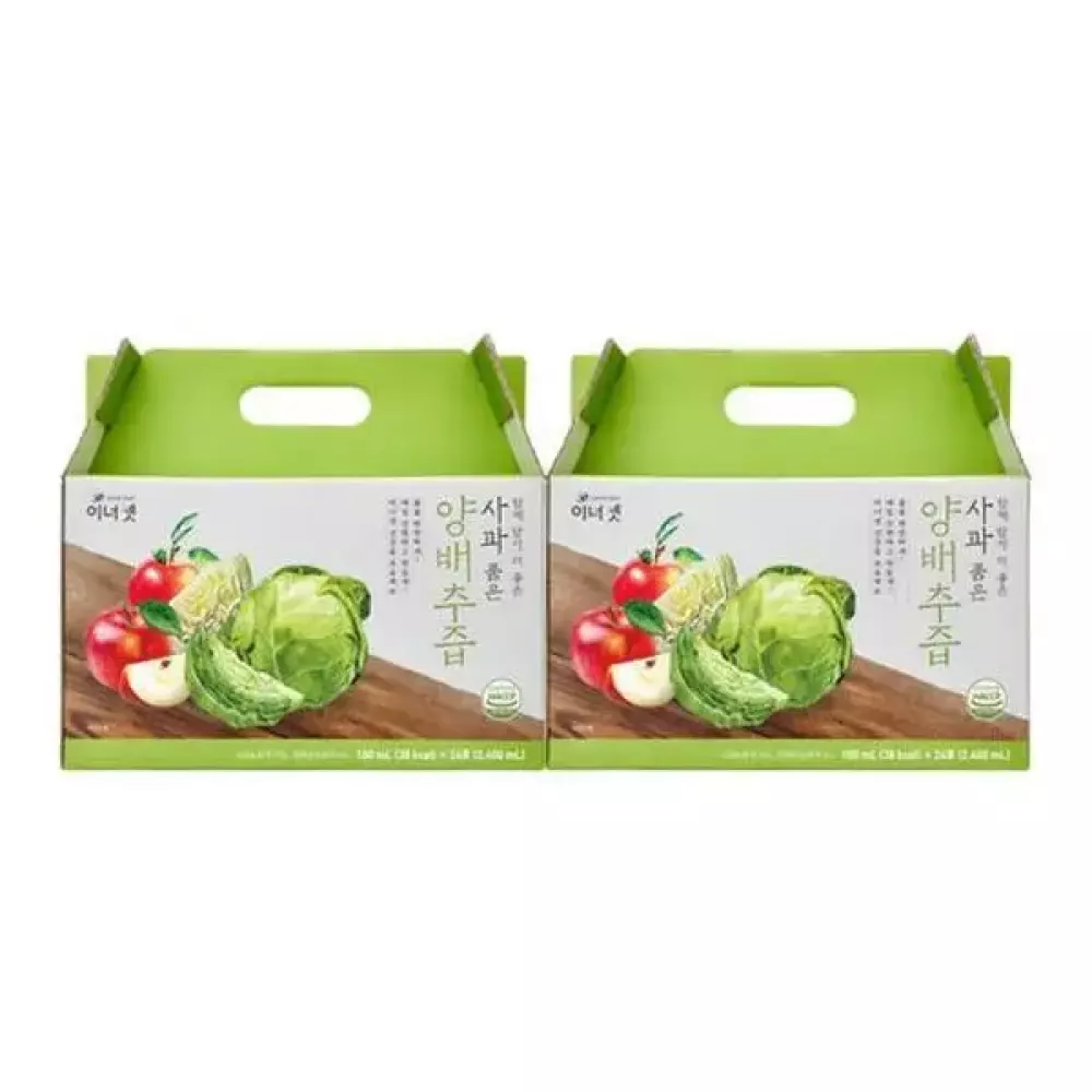 이너셋 사과 품은 양배추즙 48개 144,300원
