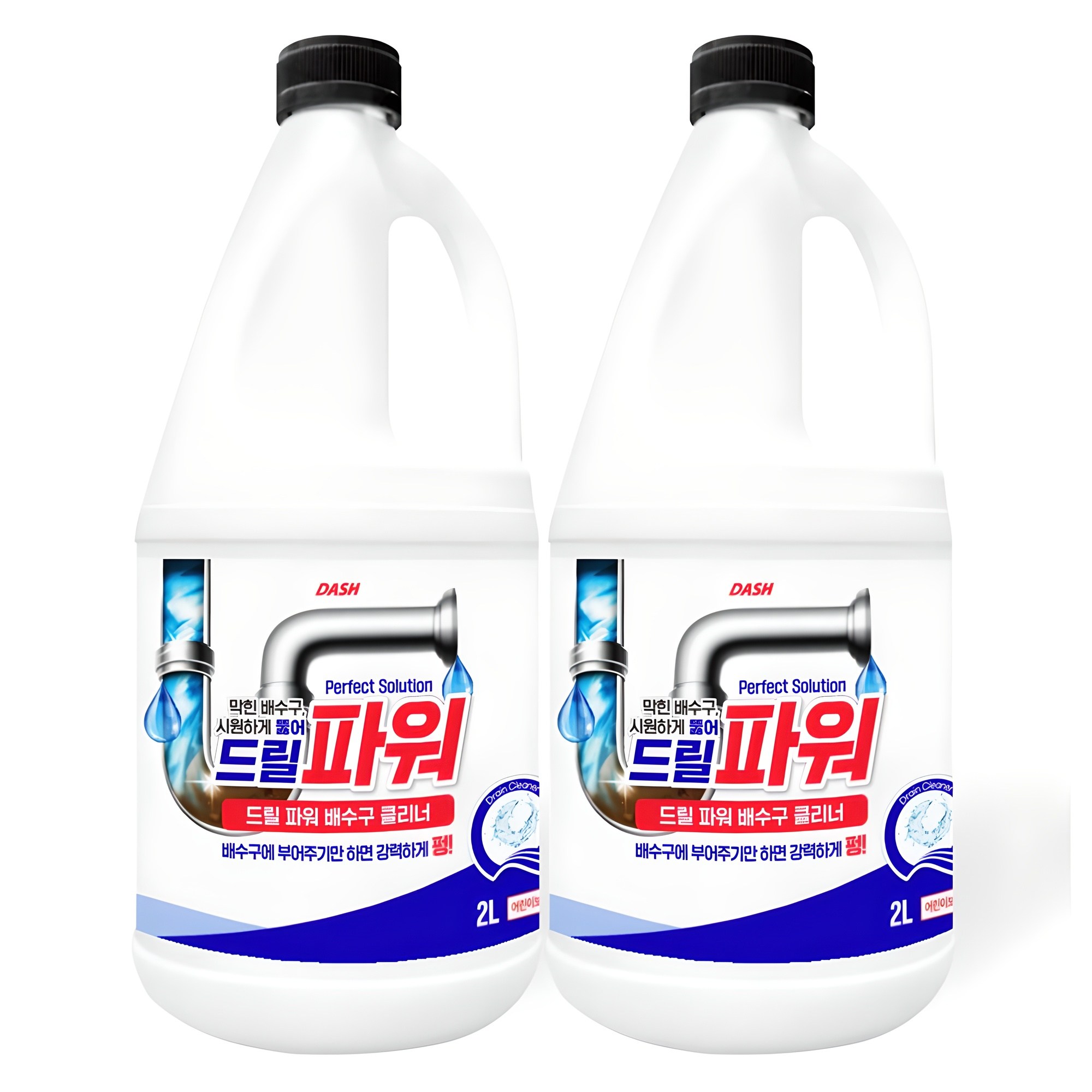 대쉬 드릴 파워 배수구 클리너, 2L, 2개 10,200원