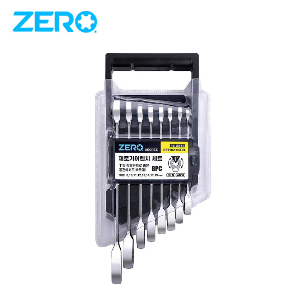 제로 기어렌치 8P 세트 021182-05DB 8mm 10mm 11mm 12mm 13mm 14mm 17mm 19mm 74,000원