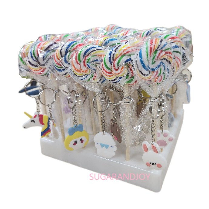 키링 오로라 롤리팝 캔디25g 키링랜덤 막대사탕, 80개, 25g 79,200원