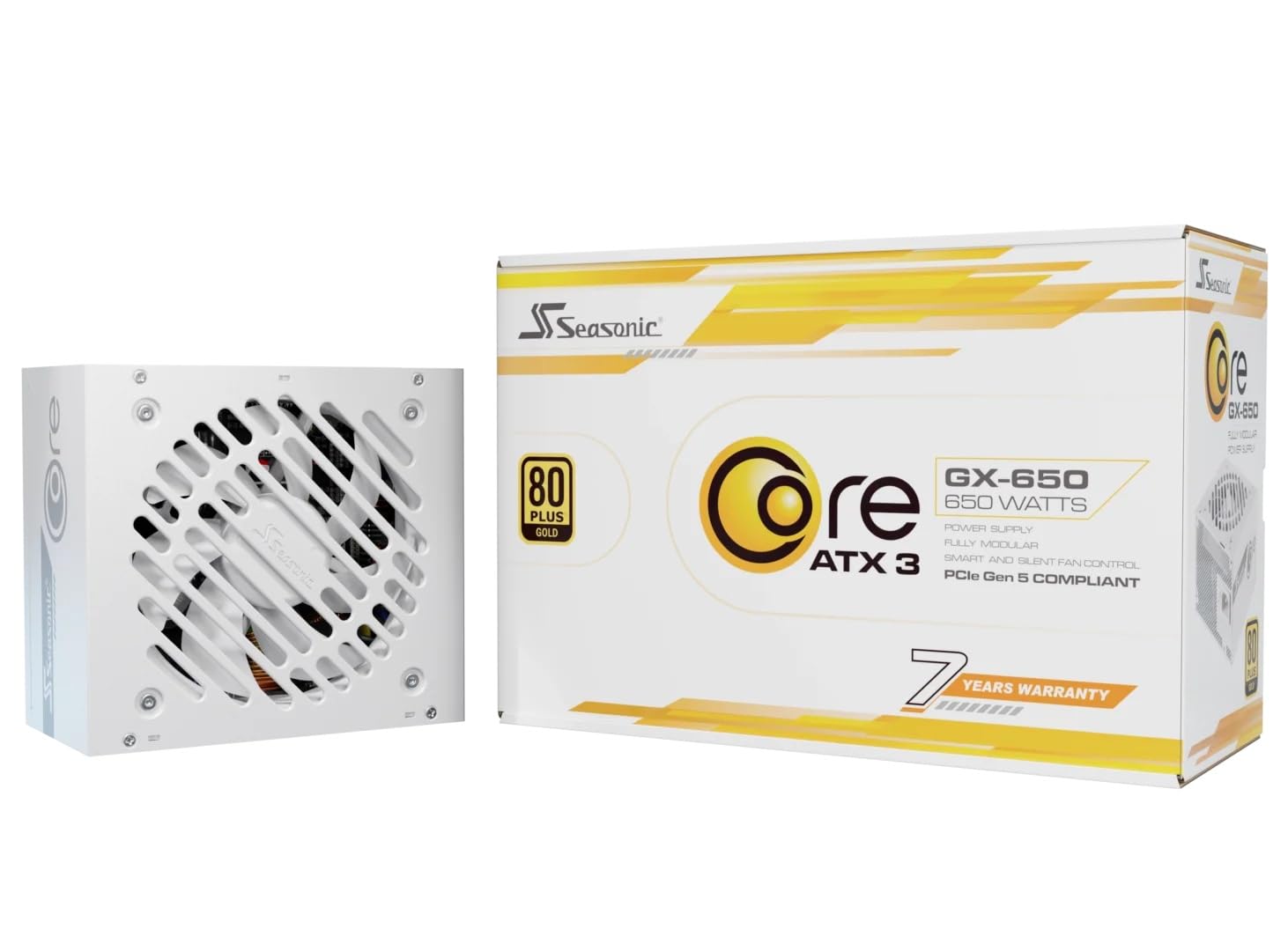 Seasonic Core V2 GX-650 ATX3 White 80PLUS GOLD 650W ATX 3 & PCIe 5 SRP-CGX651-A5A32SF-WH 대응 풀 220,430원