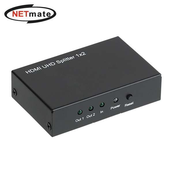 (Netmate) 4K 60Hz HDMI v2.0 1:2 화면 분배기/NM-HSA12N, 1개, 본상품선택 56,400원