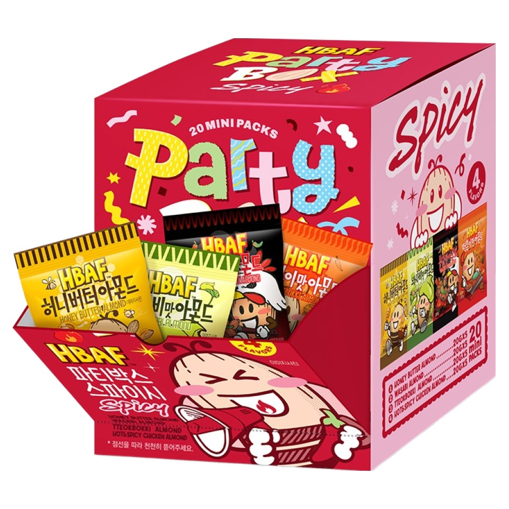 바프 파티박스 스파이시 아몬드 4종 x 5p 세트 400g, 1세트 24,780원