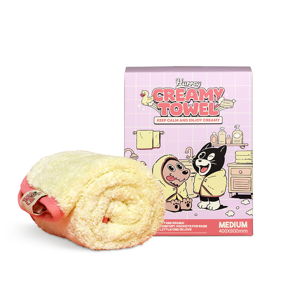 허레이 초극세사 반려동물 크리미 펫타월 18,900원