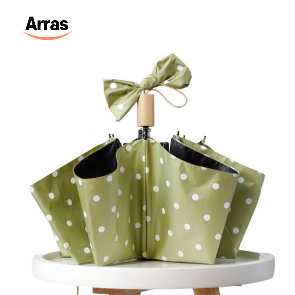 Arras 자외선차단 양산 암막 우산 심플한 예쁜양산 우양산 가벼운 접이식 3단 도트무늬 39,500원