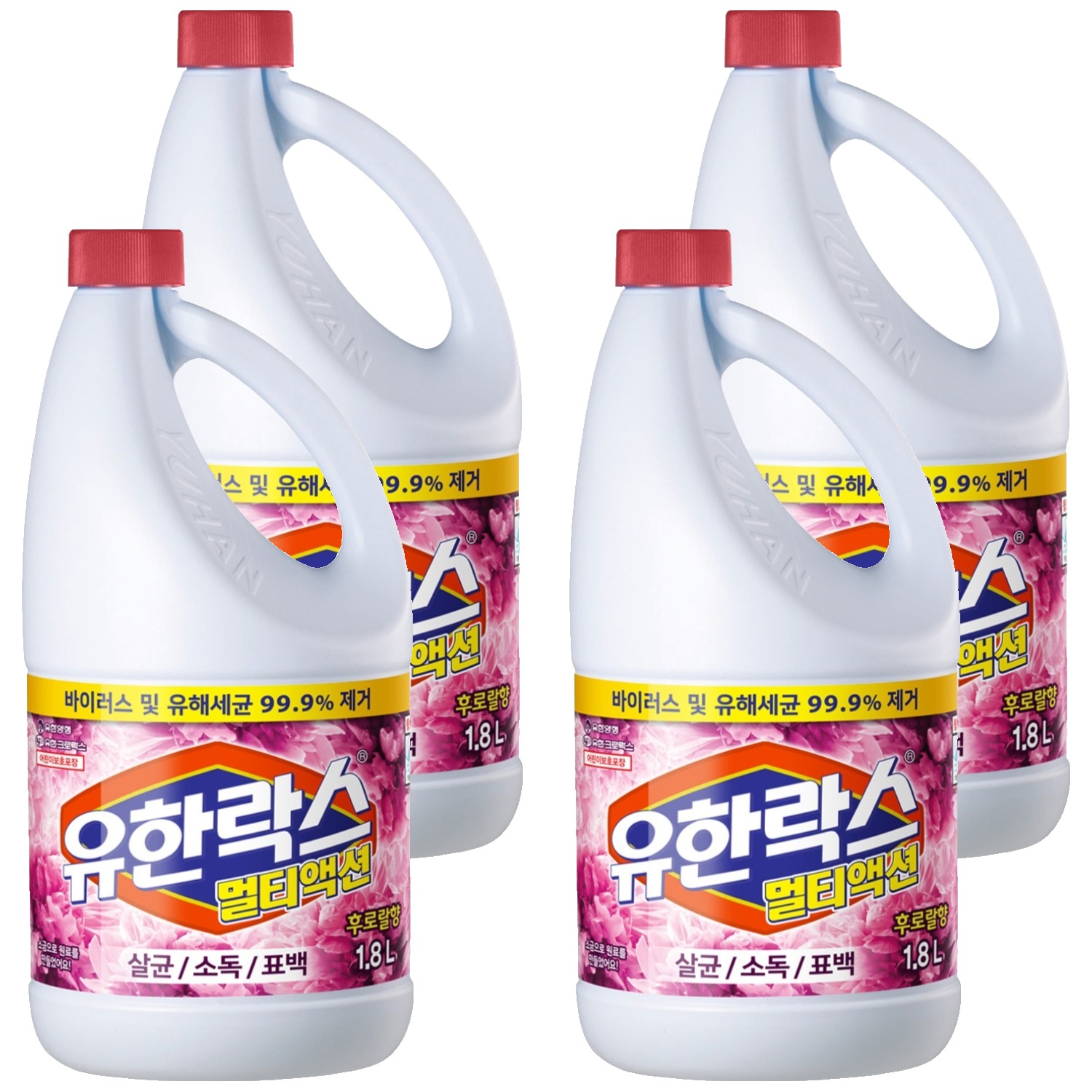 유한락스 멀티액션 후로랄, 1.8L, 4개 19,720원