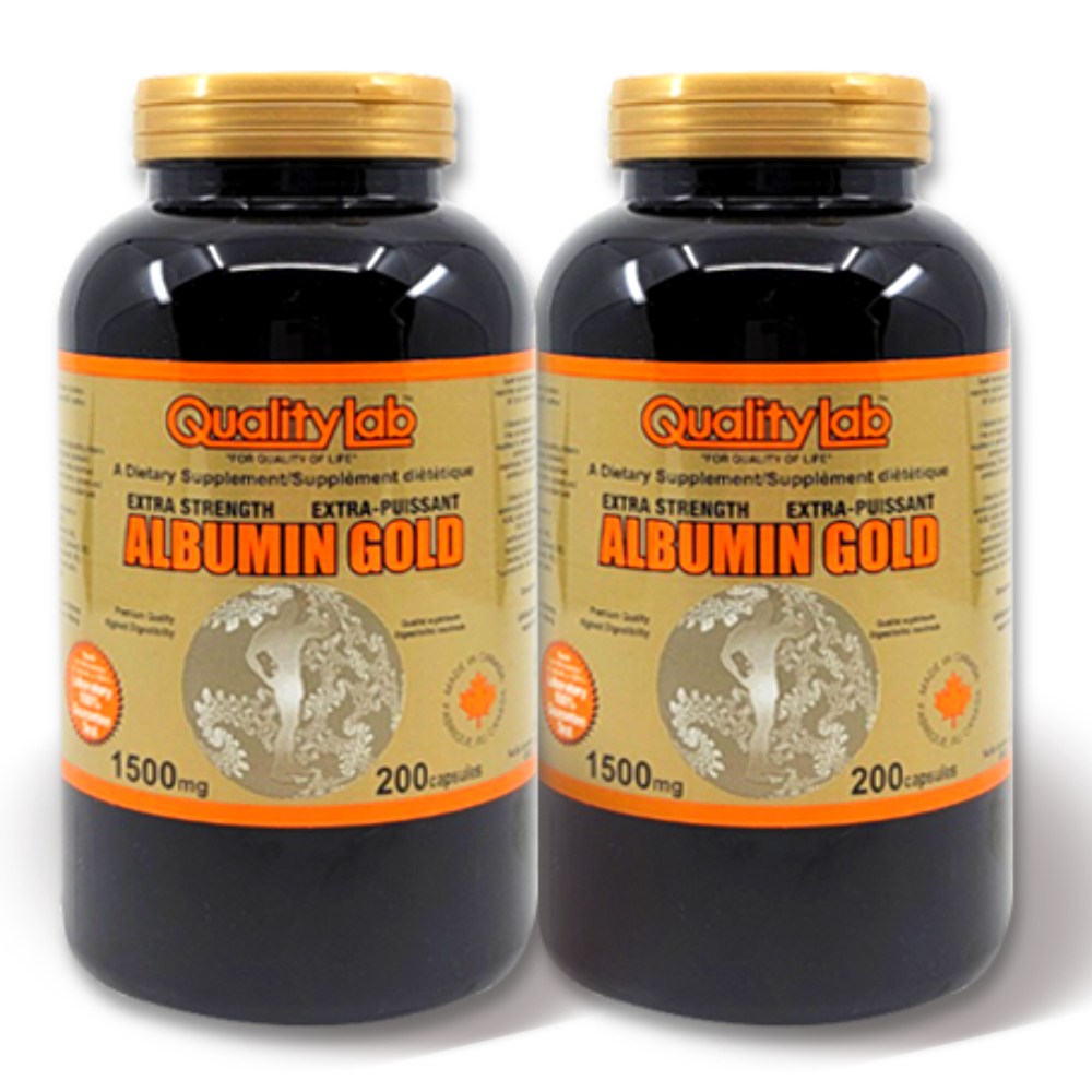 퀄리티랩 알부민 골드 200캡슐 2개 캐나다 ALBUMIN GOLD 단백질 알부민정, 2개, 200정 540,000원