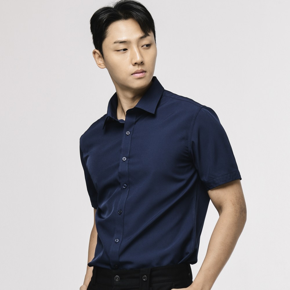 엘엑스티 남성용 반팔 구김없는 반슬림 냉감 와이셔츠 19,900원