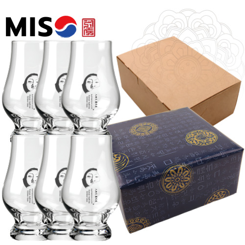 해피니스인어컵 얼굴무늬 수막새 신라의 미소 위스키잔 노징글라스 싱글몰트 니트잔 6P 고급지 포장 48,000원