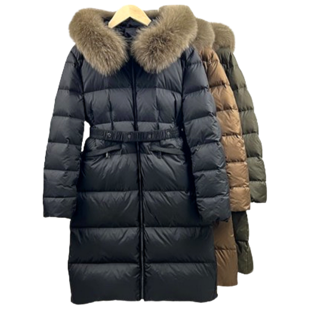 가볍고 따뜻한 여성 덕다운 오리털 롱패딩 점퍼 리얼퍼 3컬러 198,000원