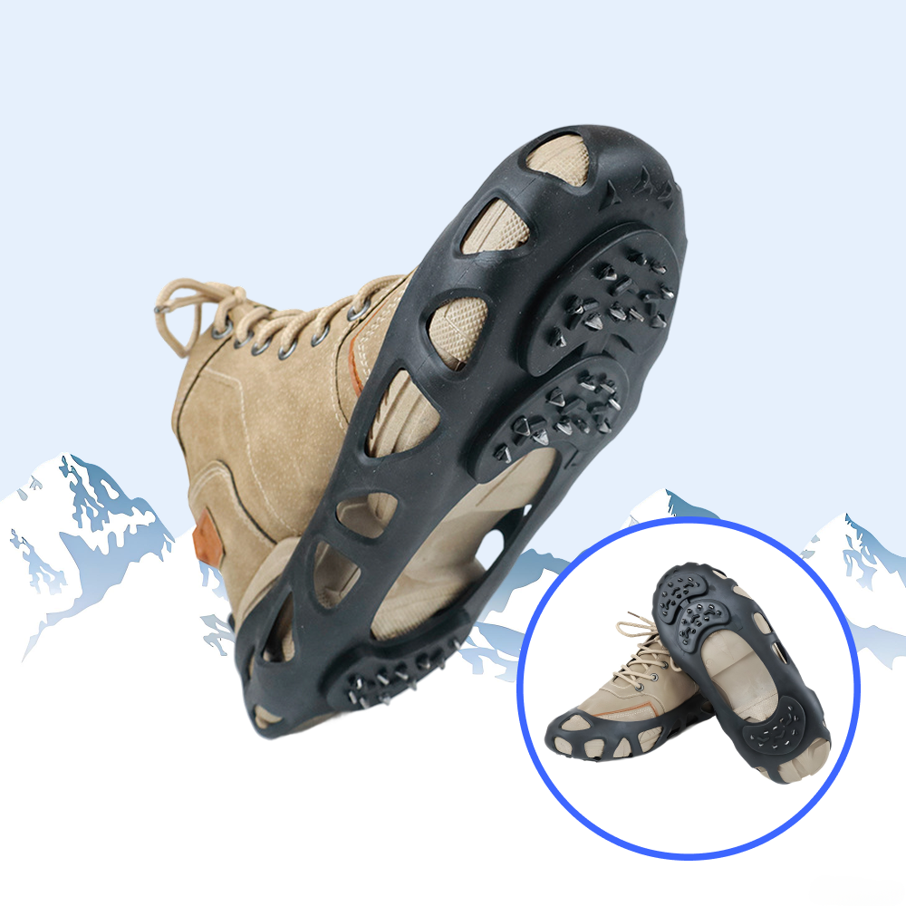 30핀 스파이크 아이젠 미끄럼 방지 신발 커버 노약자/등산/출근 모두, 검정 30치 18,990원