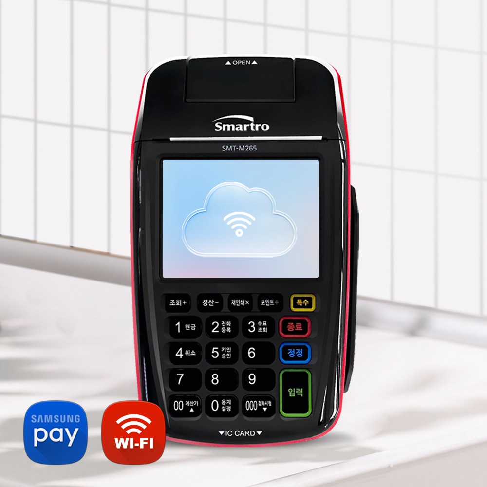 무선카드단말기 [월사용료X 약정기간X] 휴대용 카드결제기 와이파이&핫스팟 신용카드 리더기 핫스팟 연결 169,000원