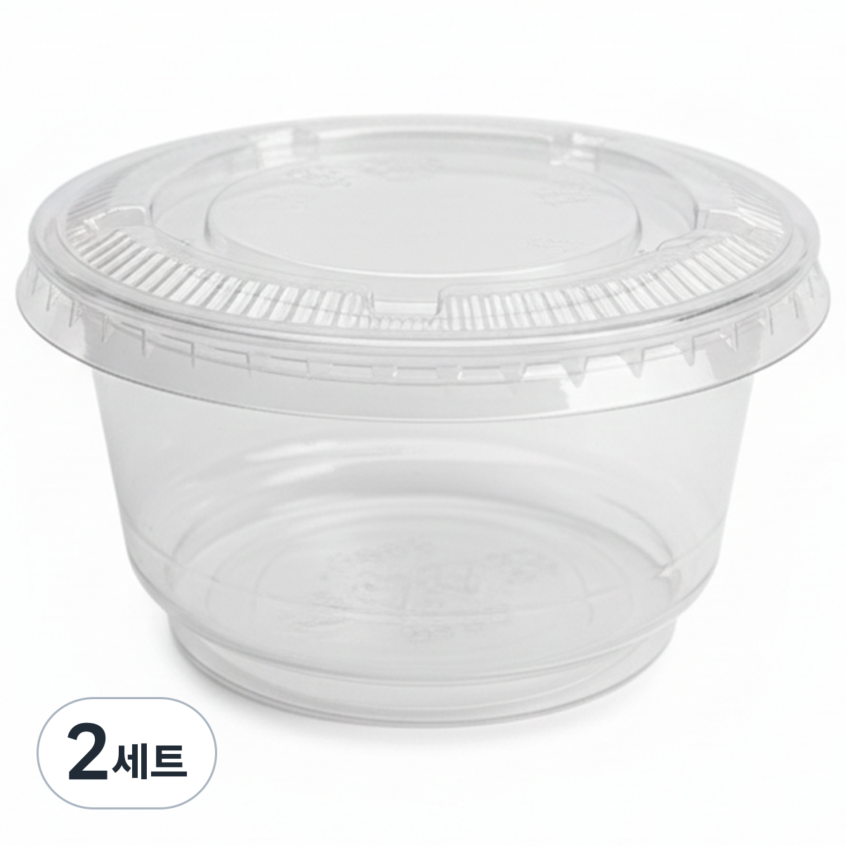 키친코디 컵과일용기 7oz 평뚜껑 92파이 일회용 투명컵 샐러드 떡포장 용기, 2세트, 100개 22,400원