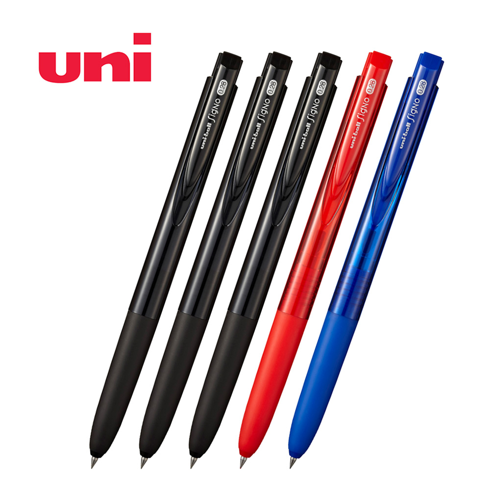 유니 시그노 RT1 노크식 볼펜 혼합 5개, (블랙 3개, 레드 1개, 블루 1개) 7,150원