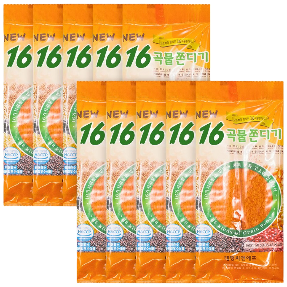 [BIGHAND] 16곡물 쫀디기 10EA, 10개, 120g 10,600원