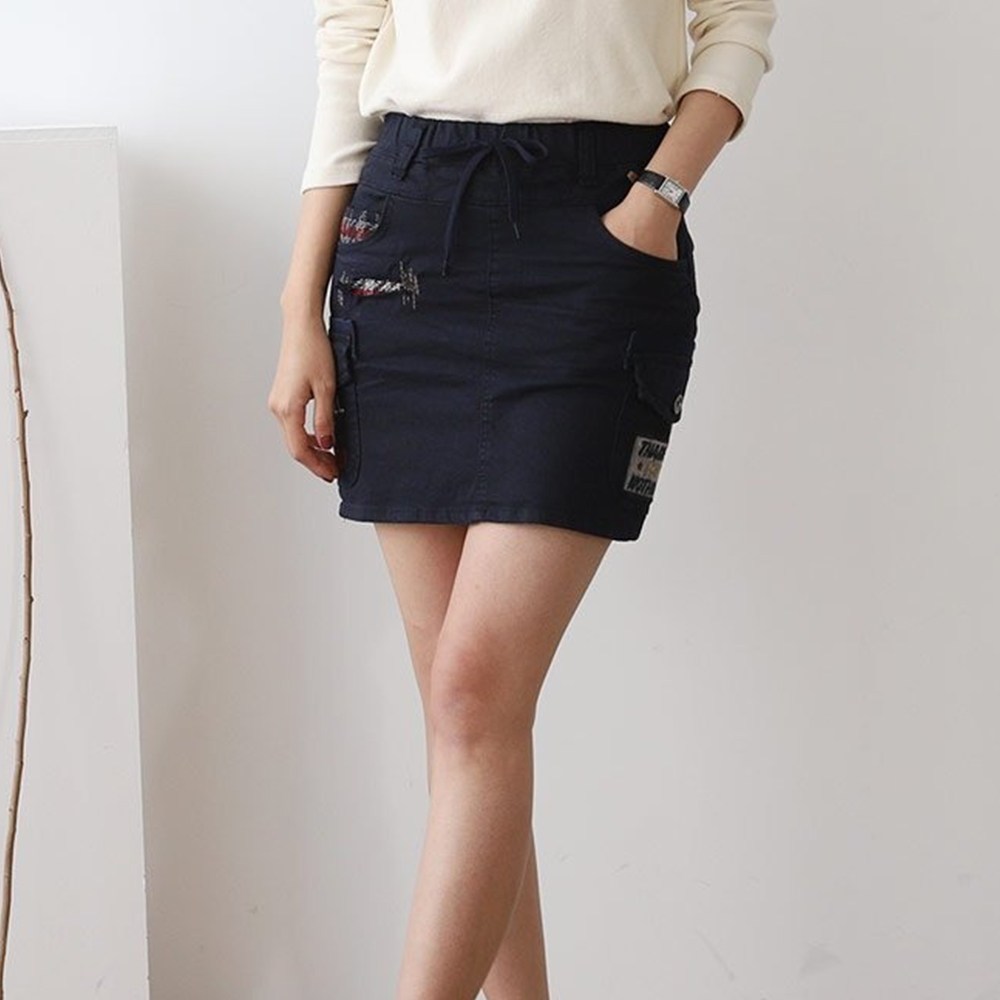 momos 따뜻한 여성 겨울 스판 스커트  h라인 빈티지 치마 39,900원