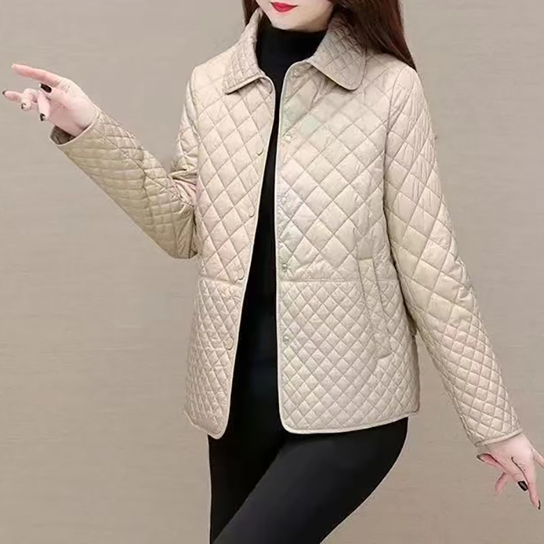 POMTOR 여성 겨울 블랙 퀼팅 디자인 심플 캐주얼 따뜻한 루즈핏 경량패딩 자켓 25,800원