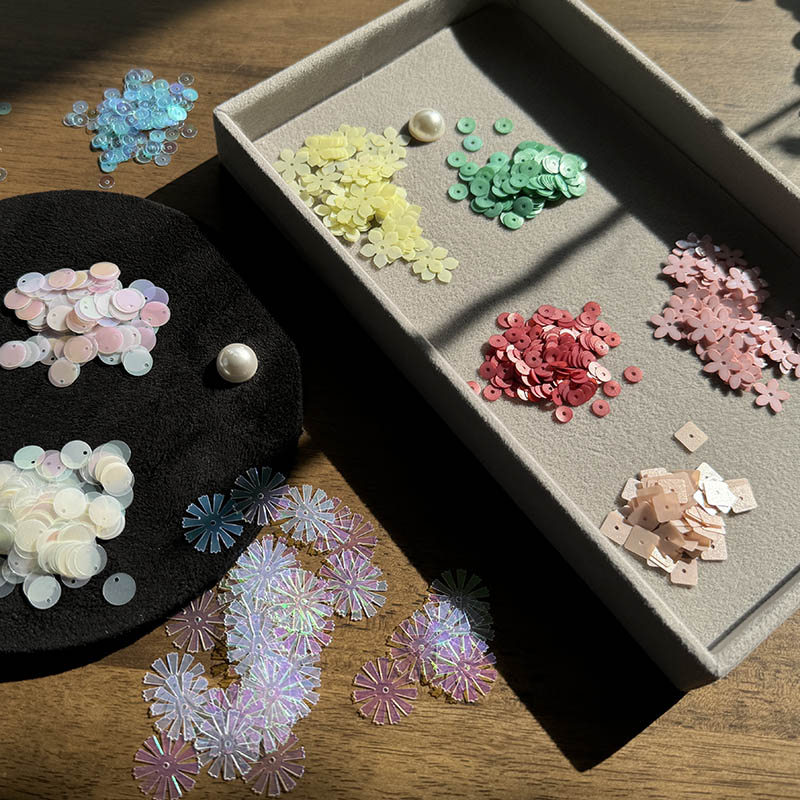 이본느모건 큐레이션 스팽글 10종 , 시퀸, 자수재료, 루네빌자수재료 20,000원