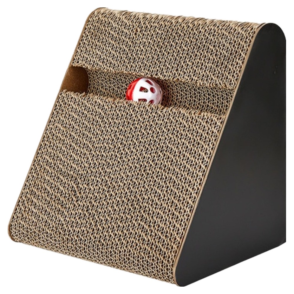 알송이 고양이 긁기 보드 수직 삼중 고양이 긁는 기둥 속이 빈 삼각, 혼합색상, 1개 5,600원