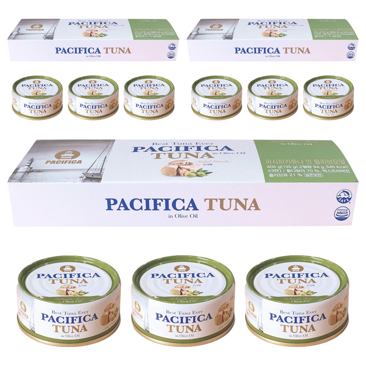 퍼시피카튜나 인 올리브오일 참치, 135g, 9개 35,900원