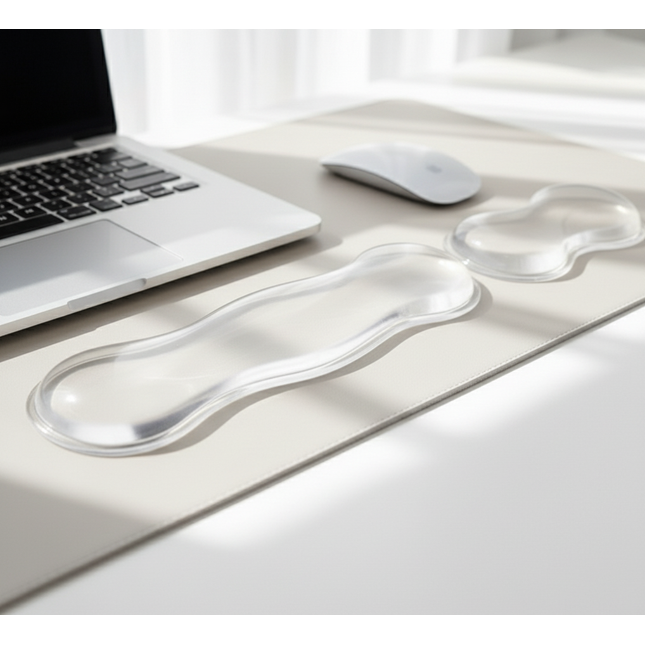 말랑말랑 투명 젤리 실리콘 손목 받침대 세트 24,800원