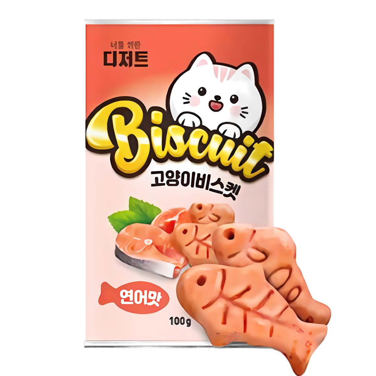 너를위한 디저트 고양이 비스켓 간식 연어맛 100g, 연어맛, 100g, 3개 14,500원
